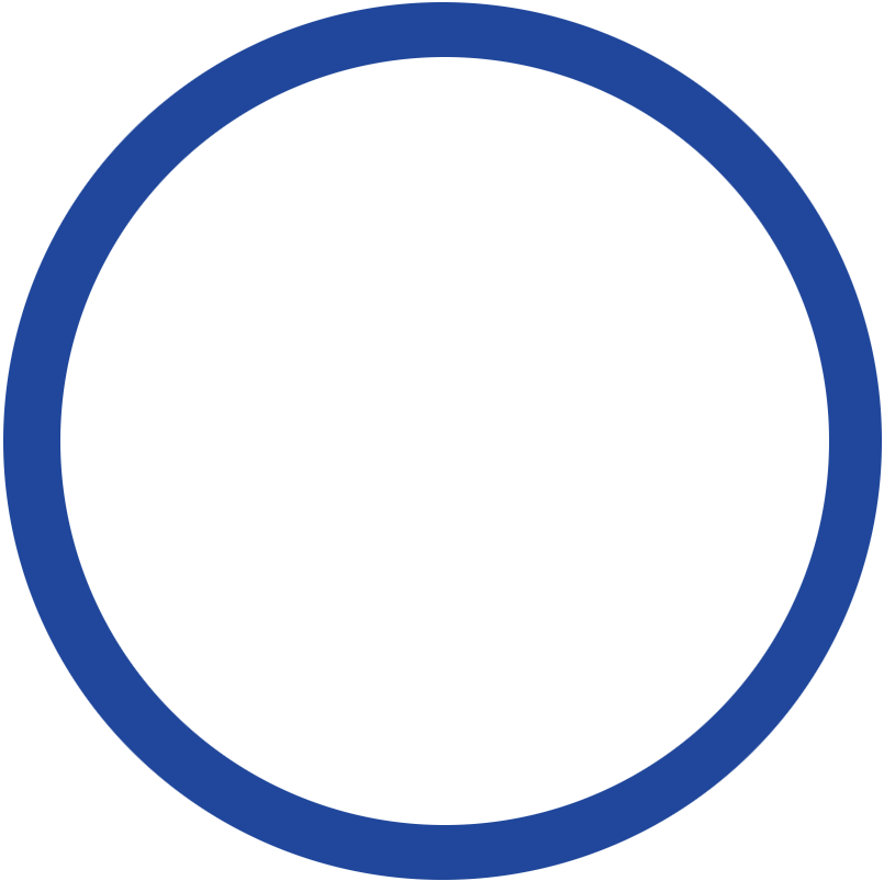 A blue circle